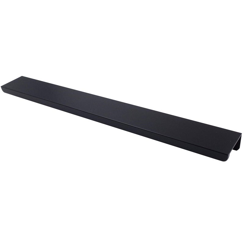 Jetland Cabinets Drawers Edge Pulls - 4-Pack, 10" Overall Length, Black, Concealed Tab Pulls for Kitchen Garage Cabinet Drawers, PW5018B254L - Image 1